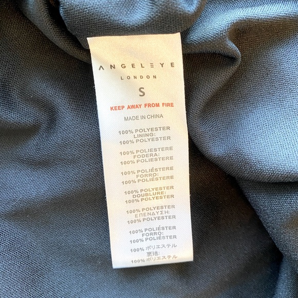 ANGEL EYE Black Aline V-neck Midi Dress - Picture 4 of 7